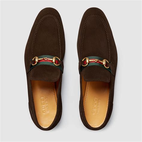 gucci brown suedeclassic horsebit loafer|GUCCI Horsebit Leather Loafers for Men .